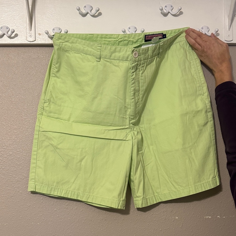 Tommy Hilfiger Men's Mint Green Flat Front Shorts